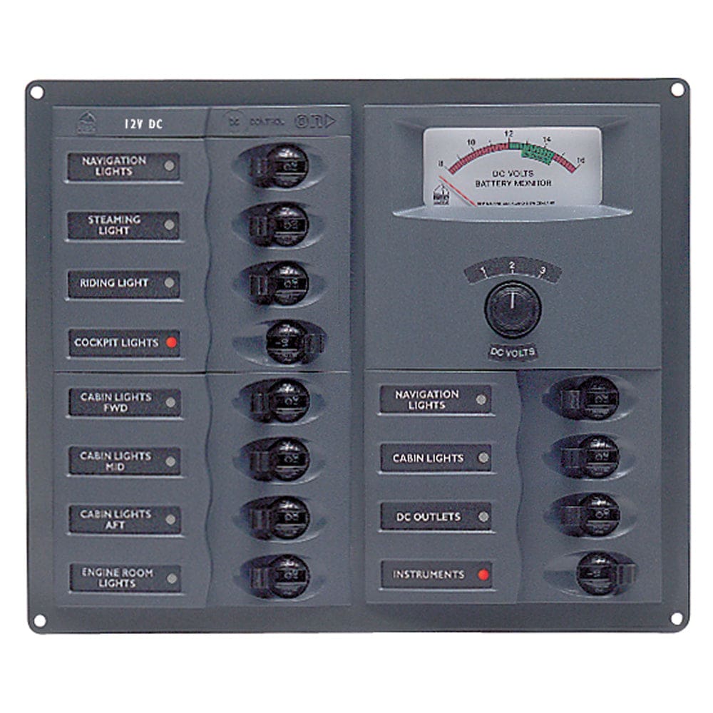 BEP Panel 12SP DC12V Analog - Electrical | Electrical Panels - BEP Marine
