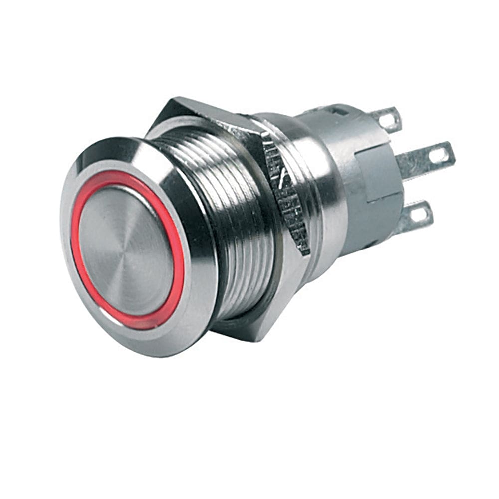 BEP Push-Button Switch 12V Momentary On/ Off - Red LED - Electrical | Switches & Accessories - BEP Marine
