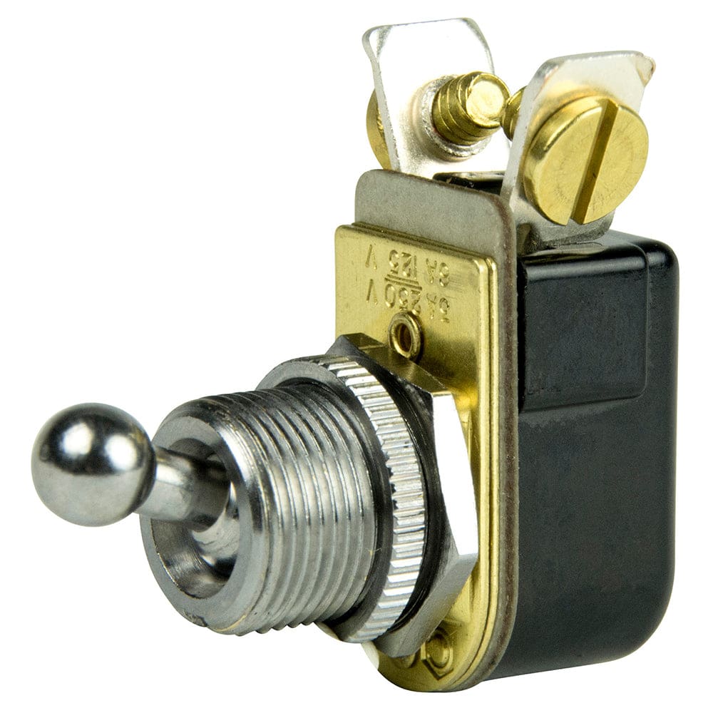 BEP SPST Chrome Plated Toggle Switch - 3/ 8 Ball Handle - OFF/ ON (Pack of 3) - Electrical | Switches & Accessories - BEP Marine