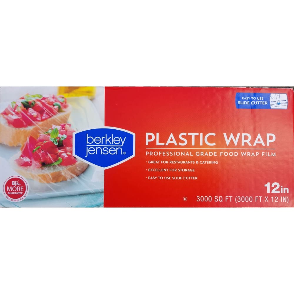 Berkley Jensen 12 x 3,000’ Plastic Film Wrap - Clear - Berkley Jensen