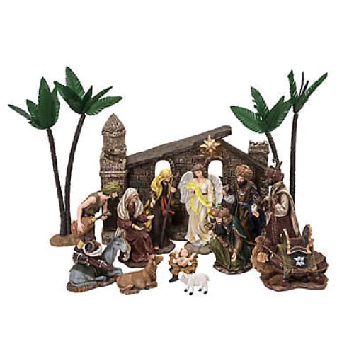 Berkley Jensen 16-Pc. Polyresin Big Nativity Set - Home/Seasonal/Holiday/Holiday Decor/Christmas Decor/ - Berkley Jensen