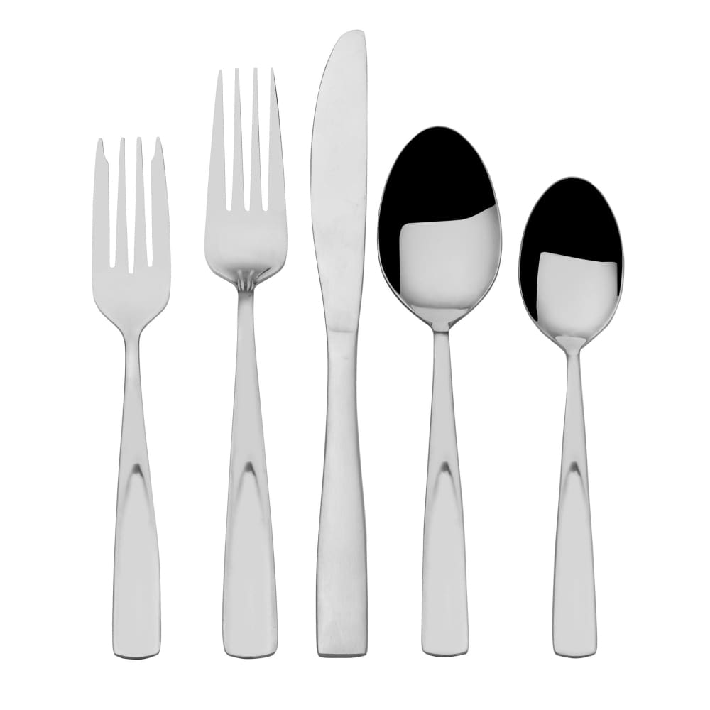 Berkley Jensen 18.0 SS Satin Deluxe 42 Pc. Flatware Set Service for 8 - Stainless - Berkley