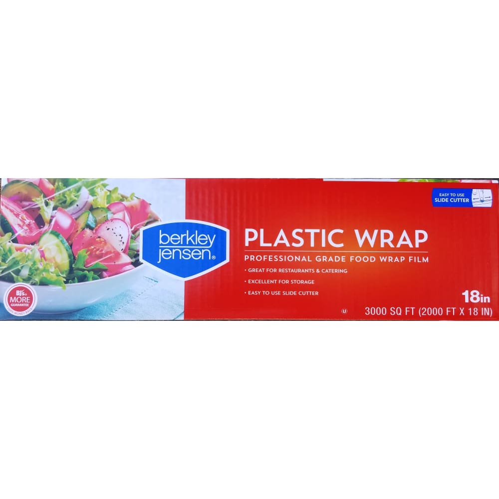 Berkley Jensen 18 x 3,000’ Plastic Film Wrap - Clear - Berkley Jensen