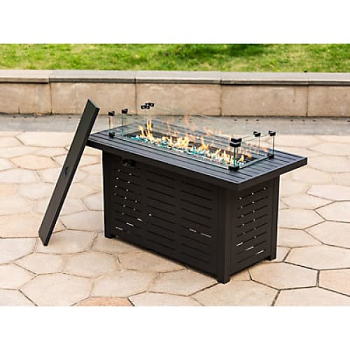 Berkley Jensen 48 Metal Gas Fire Table - Home/Patio & Outdoor Living/Patio Furniture/Fire Pits & Outdoor Heaters/ - Berkley Jensen