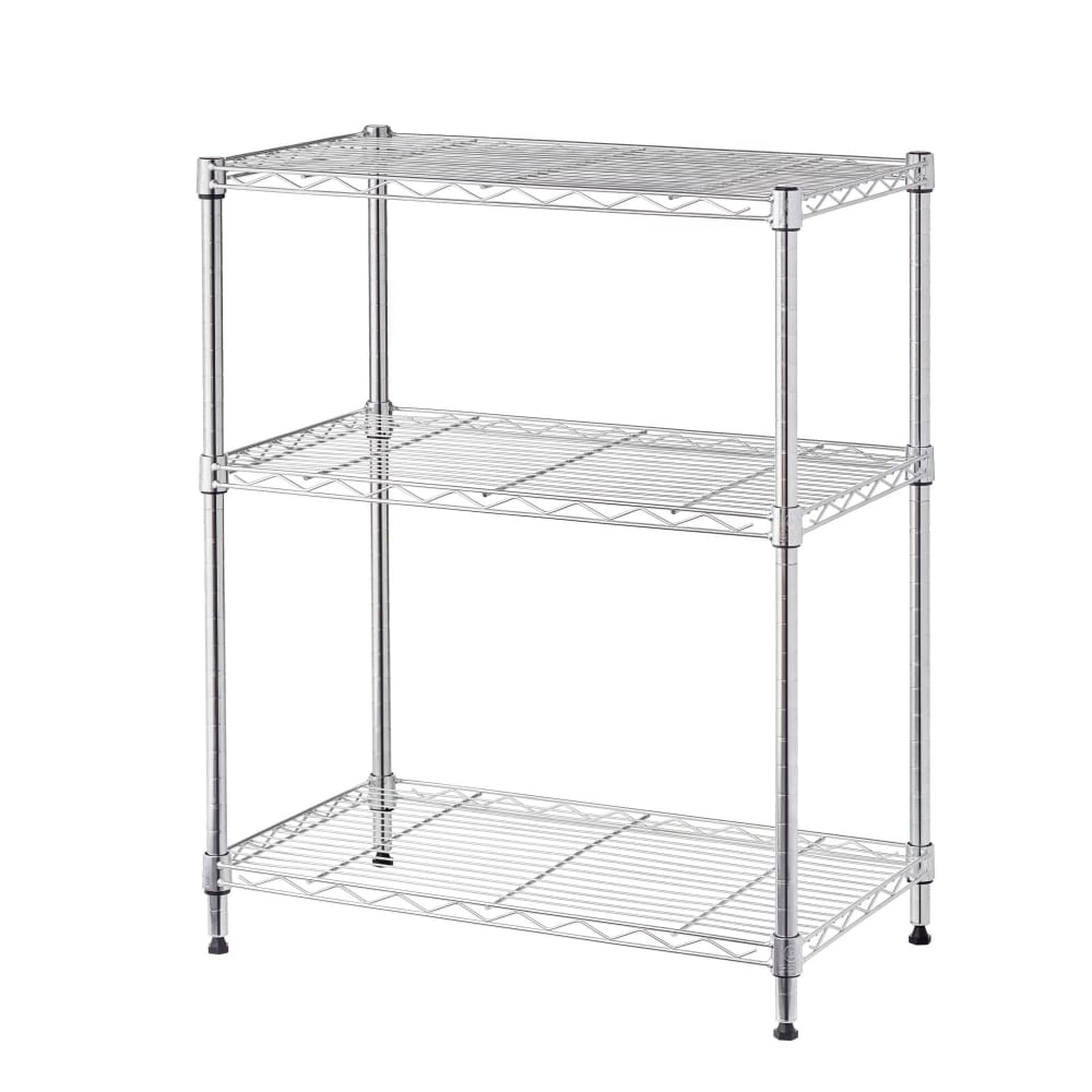 Berkley Jensen 6-Shelf Storage Rack - Chrome - Home/Home/Storage & Organization/Shelving Systems & Accessories/ - Berkley Jensen