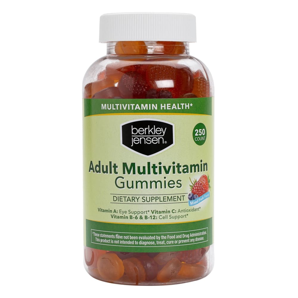 Berkley Jensen Adult Multivitamin Gummies 250 ct. - Berkley Jensen