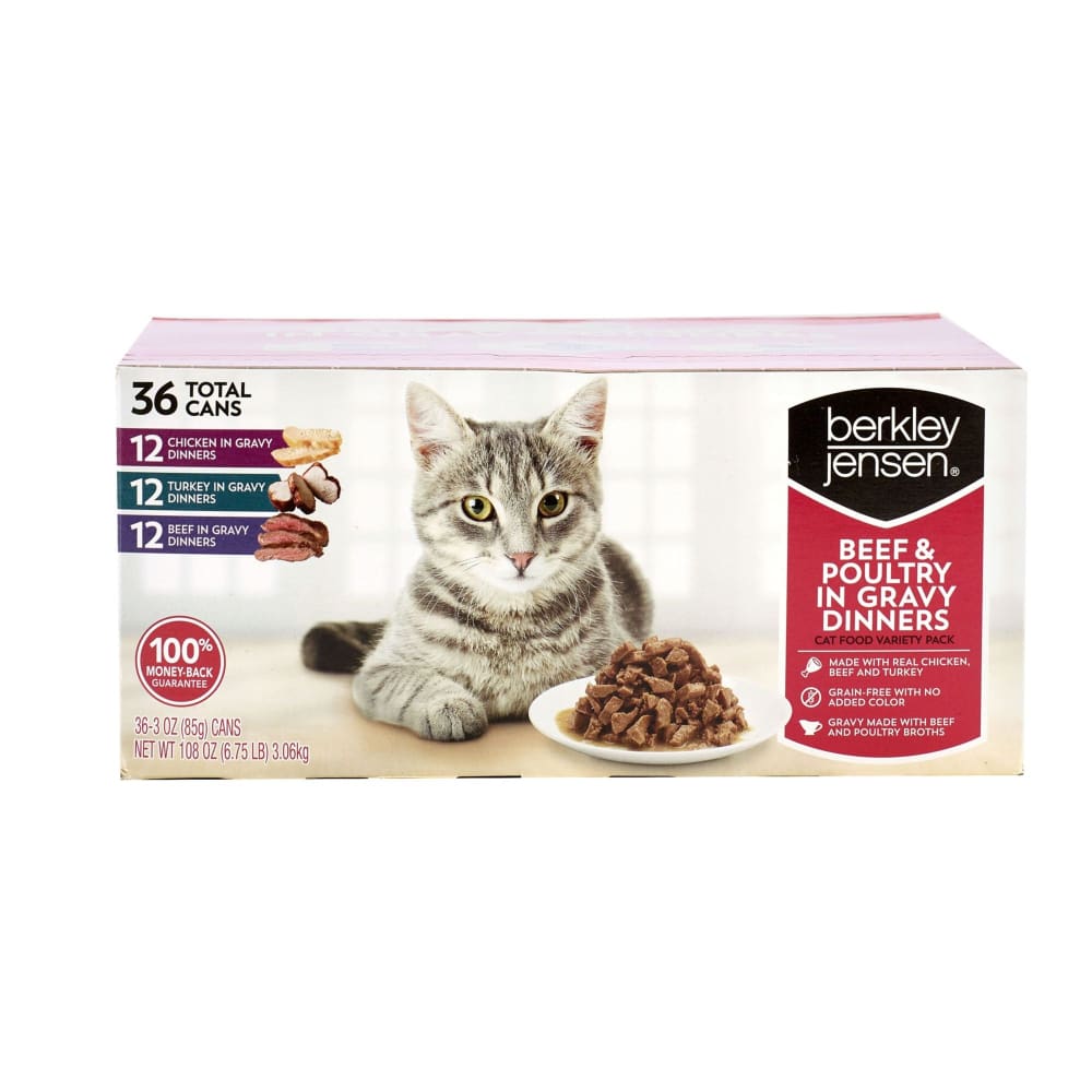 Berkley Jensen Beef and Poultry in Gravy Dinners 36 ct. - Berkley Jensen