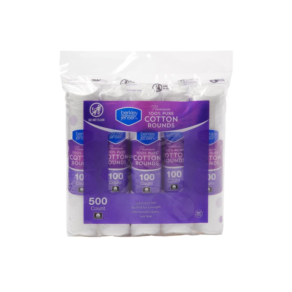 Berkley Jensen Berkley Jensen Cotton Rounds 500 ct. - Home/Health & Beauty/Cosmetics/Cosmetics Tools/ - Berkley Jensen