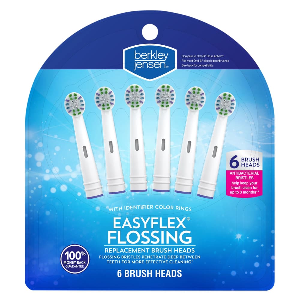 Berkley Jensen Easy Flex Flossing Replacement Brush Head 6 pk. - Berkley Jensen