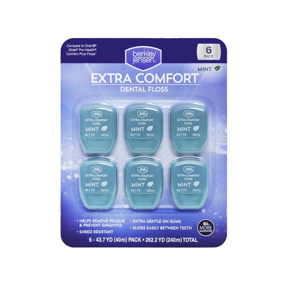 Berkley Jensen Extra Comfort Dental Floss 6 pk. - Berkley Jensen