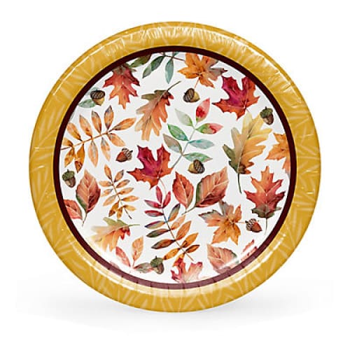 Berkley Jensen Fall Spectacular 7 Paper Plates 100 ct. - Home/Household Essentials/Paper & Plastic/Disposable Tableware/ - Berkley Jensen