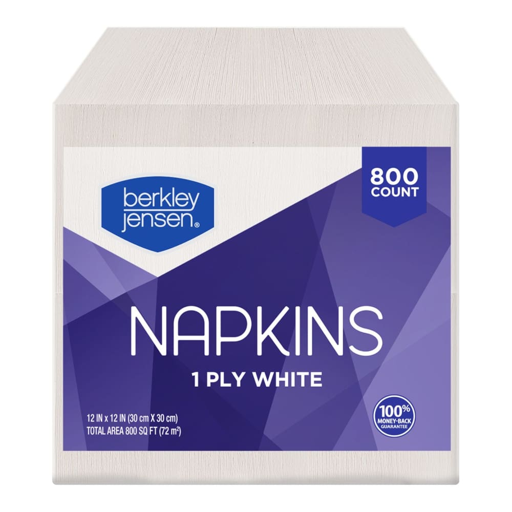 Berkley Jensen Lunch Napkins 800 ct. - White - Berkley Jensen