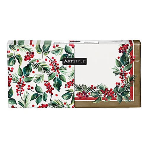 Berkley Jensen Merry Berry Holiday Paper Napkins 150 ct. - Home/Household Essentials/Paper & Plastic/Disposable Tableware/ - Berkley Jensen