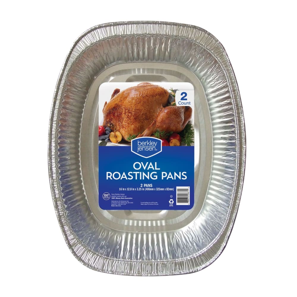 Berkley Jensen Oval Roasting Pans 2 ct. - Berkley Jensen