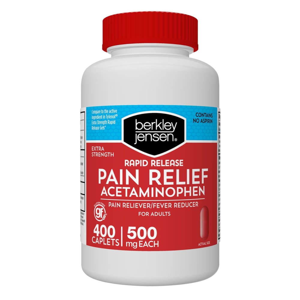 Berkley Jensen Rapid Release Extra Strength Acetaminophen Caplets 400 ct. - Berkley Jensen