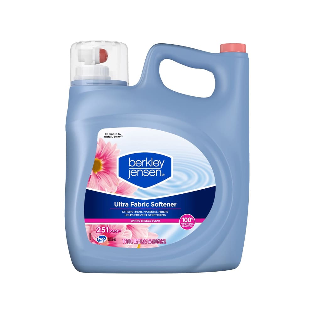 Berkley Jensen Ultra Liquid Fabric Softener Spring Breeze 251 Loads 170 oz. - Berkley