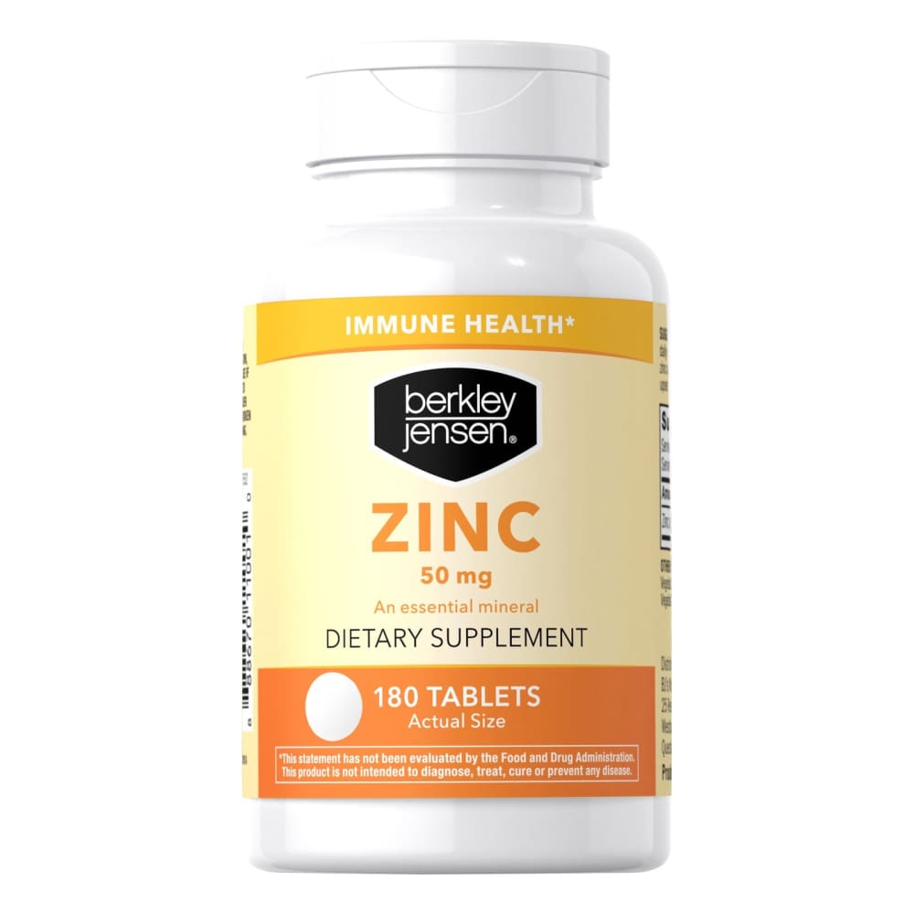 Berkley Jensen Zinc 50mg,180 ct. - Berkley Jensen