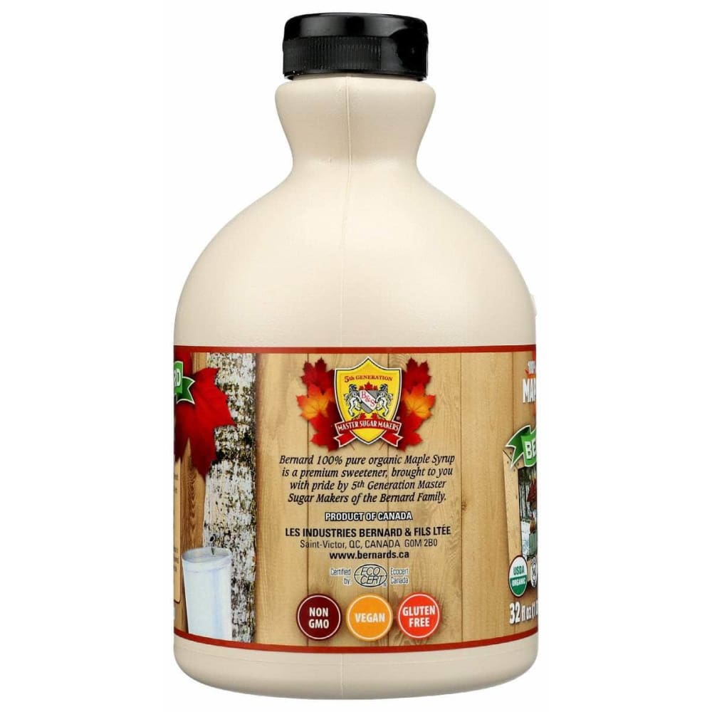 BERNARD Grocery > Breakfast > Breakfast Syrups BERNARD: Dark Pure Organic Maple Syrup, 32 fo