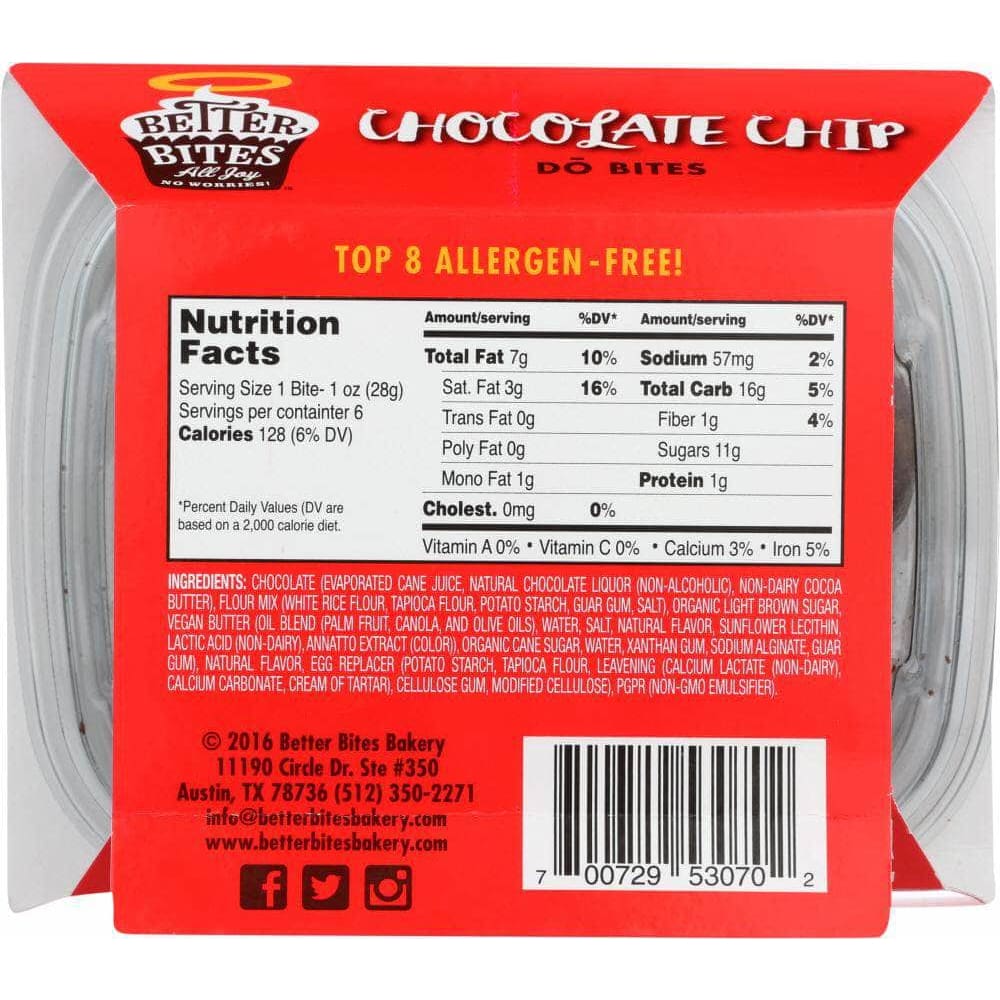 Better Bites Better Bites Chocolate Chip Dough Bites 6-pack, 6 oz