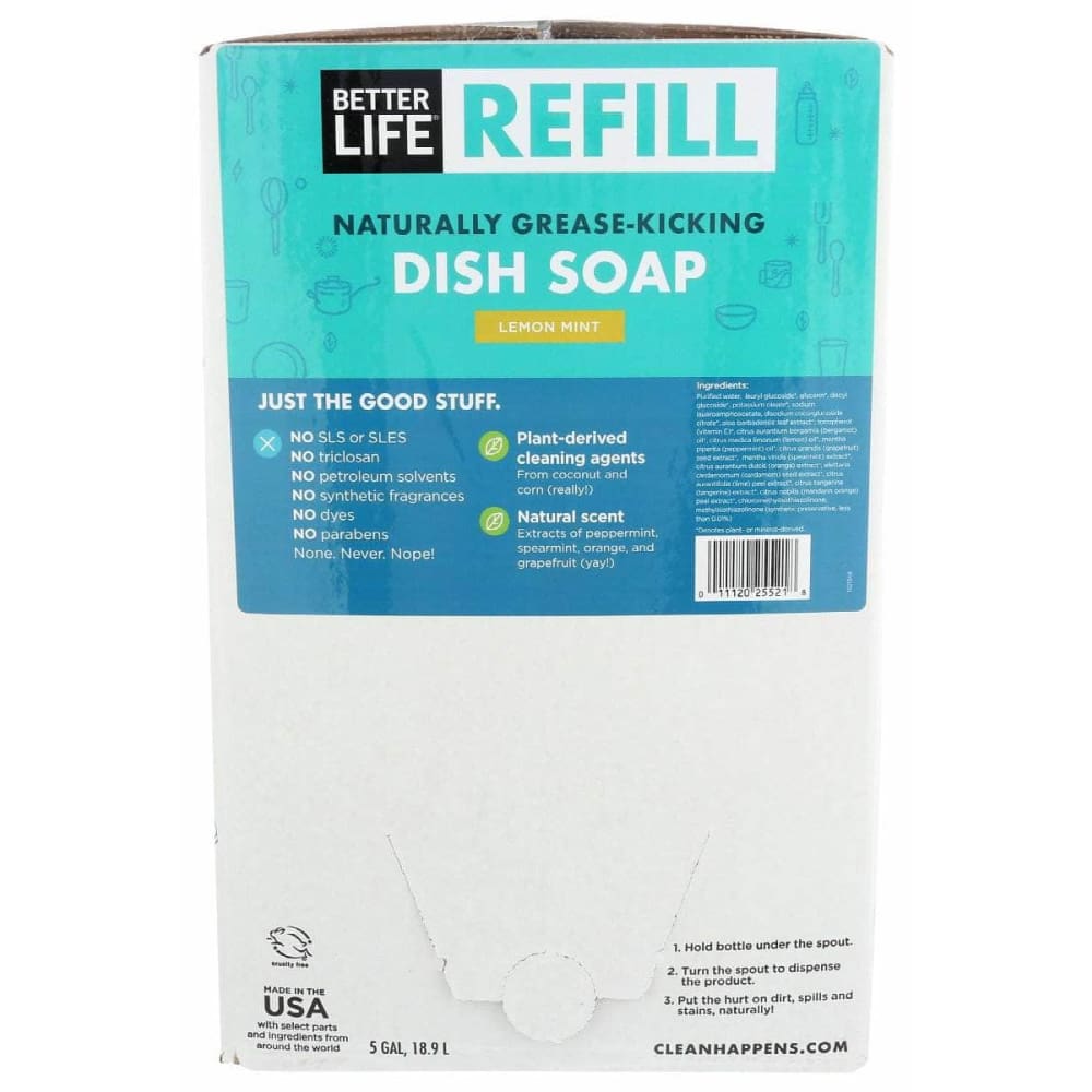 BETTER LIFE BETTER LIFE Dish Soap Lemon Mint, 5 ga