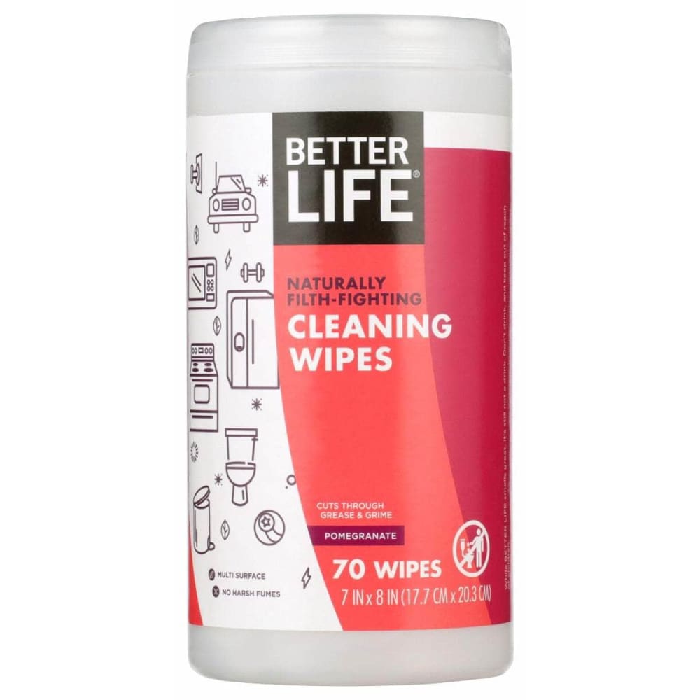 BETTER LIFE Home Products > Household Products BETTER LIFE: Pomegranate Cleaning Wipes, 70 pc