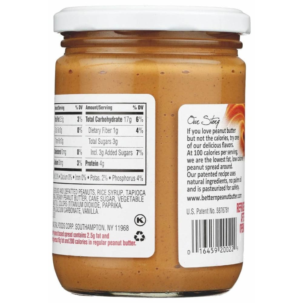 BETTER N PEANUT BUTTER Grocery > Dairy, Dairy Substitutes and Eggs > Butters > Peanut Butter BETTER N PEANUT BUTTER Peanut Spread Low Sodium, 16 oz