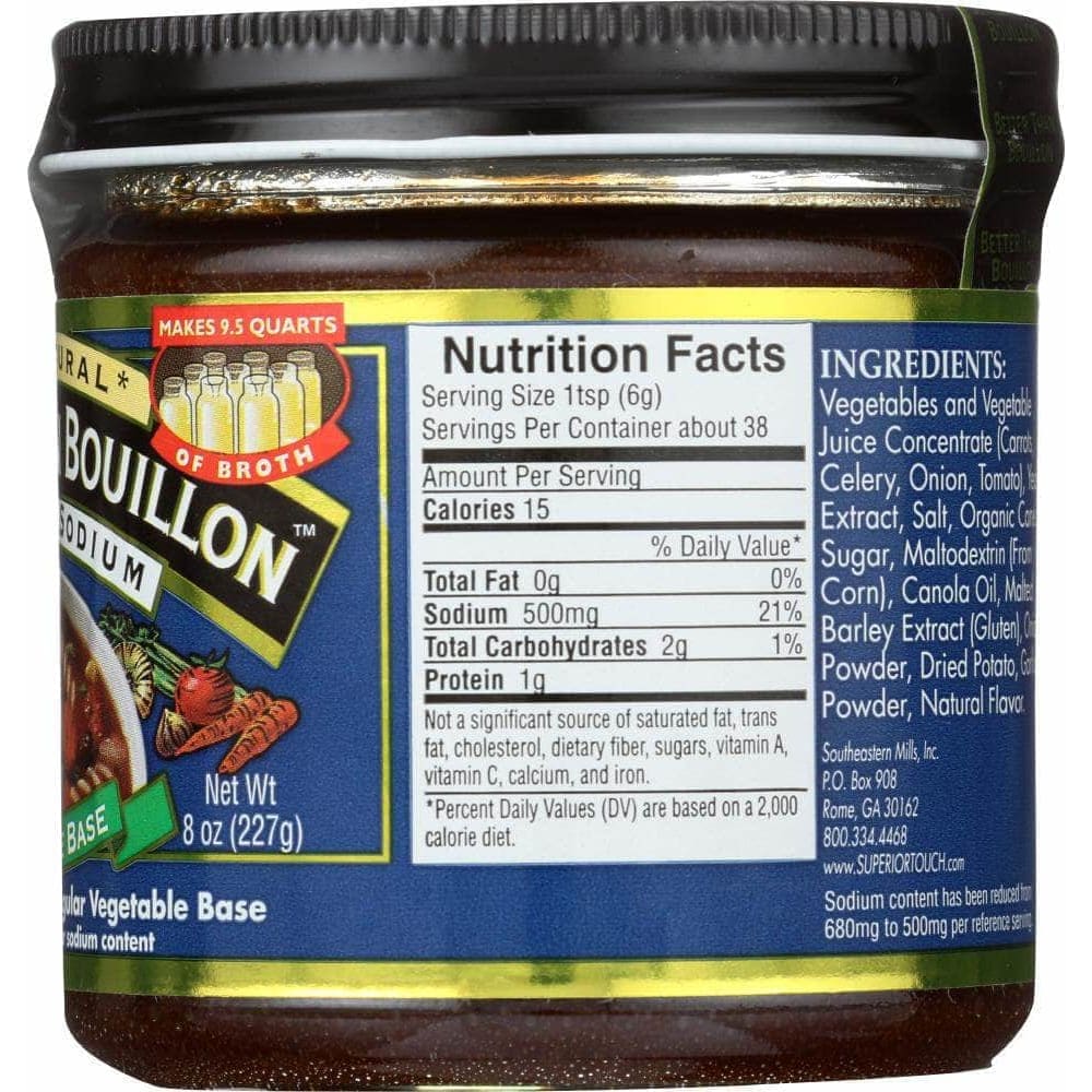 Better Than Bouillon Better Than Bouillon Base Vegetable Reduced Sodium, 8 oz