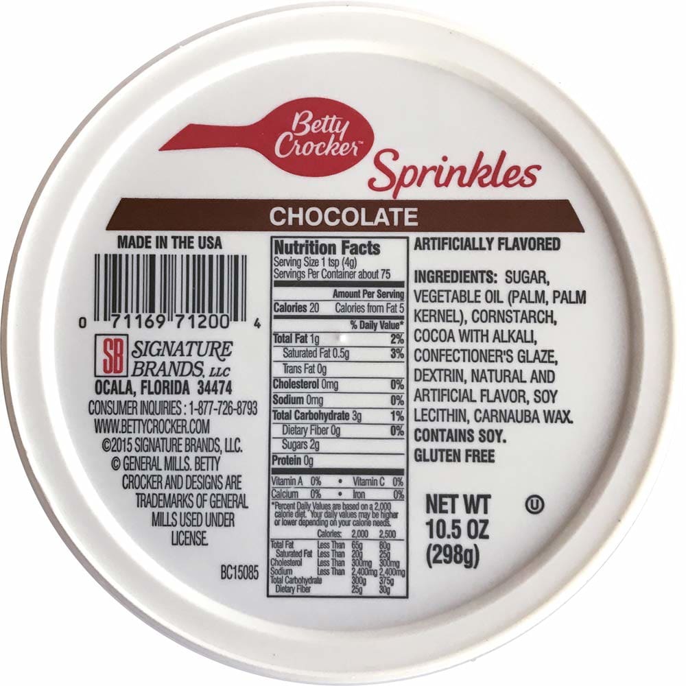 BETTY CROCKER: Chocolate Sprinkles 10.5 oz (Pack of 4) - Sugars & Sweeteners - BETTY CROCKER