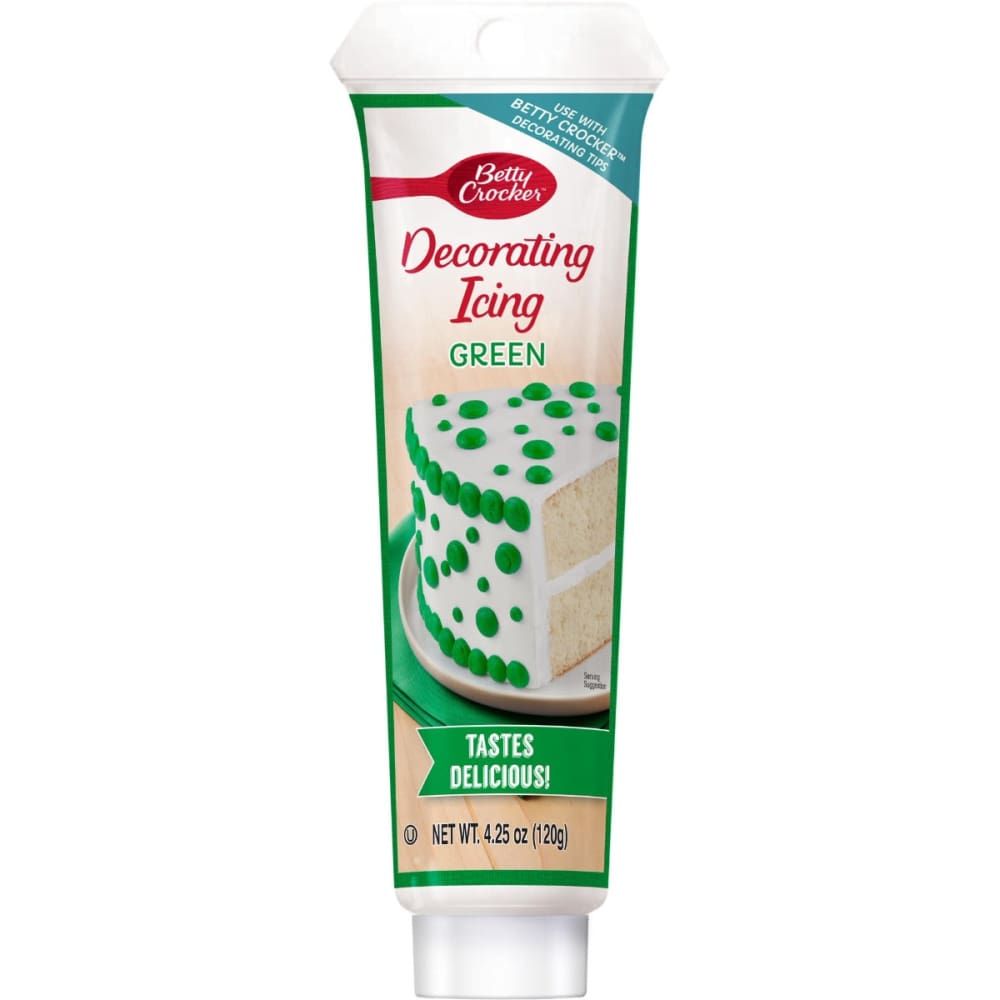 BETTY CROCKER: Decorating Icing Green 4.25 oz (Pack of 5) - BETTY CROCKER