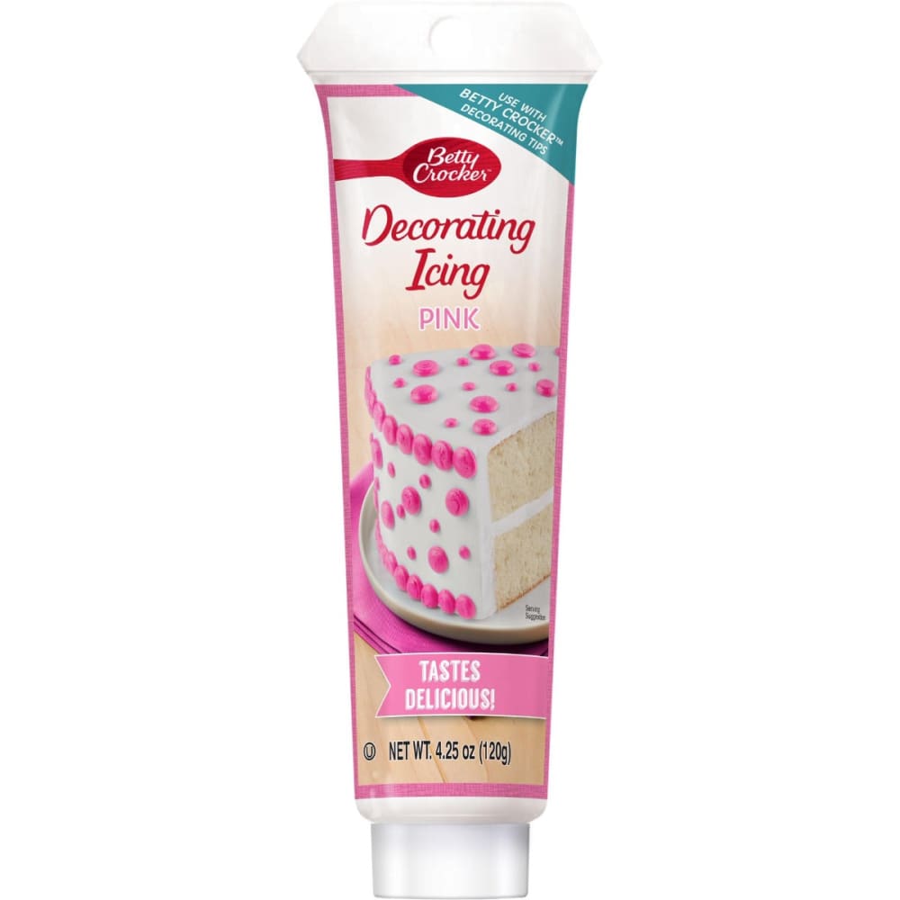 BETTY CROCKER: Decorating Icing Pink 4.25 oz (Pack of 5) - BETTRY CROCKER