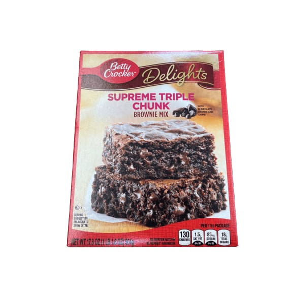 Betty Crocker Betty Crocker Delights Triple Chunk Supreme Brownie Mix, 17.8 oz