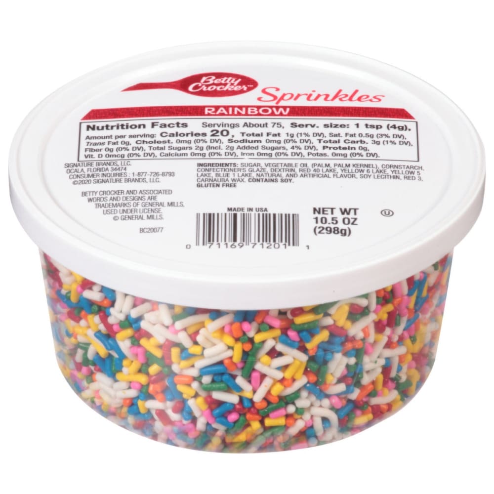 BETTY CROCKER: Rainbow Sprinkles 10.5 oz (Pack of 4) - Sugars & Sweeteners - BETTY CROCKER