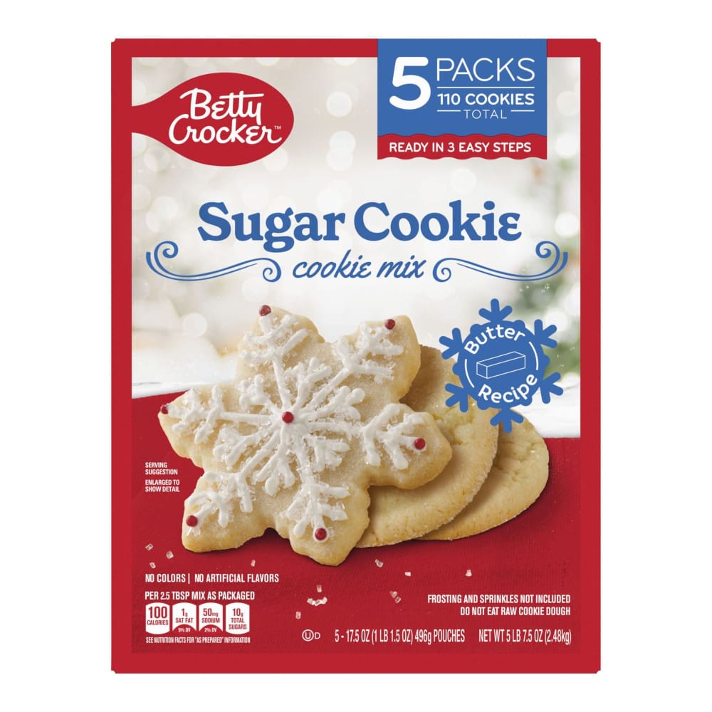 Betty Crocker Sugar Cookies Baking Mix 5 pk. - Home/Grocery Household & Pet/Canned & Packaged Food/Baking & Cooking Needs/Baking Mixes/ -