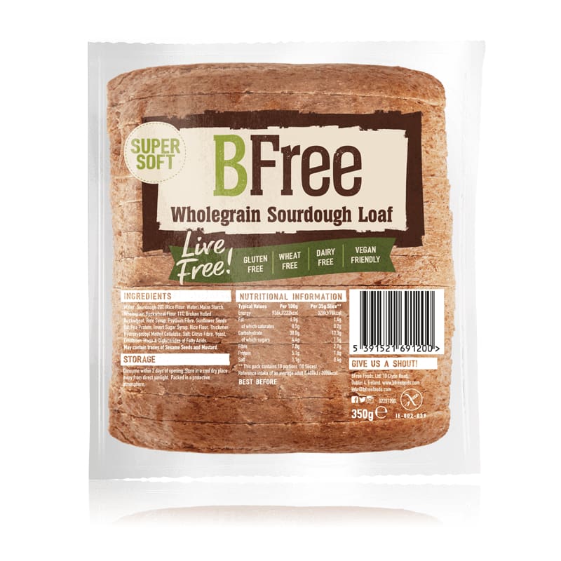BFREE BFREE Wholegrain Sourdough Loaf, 12.35 oz