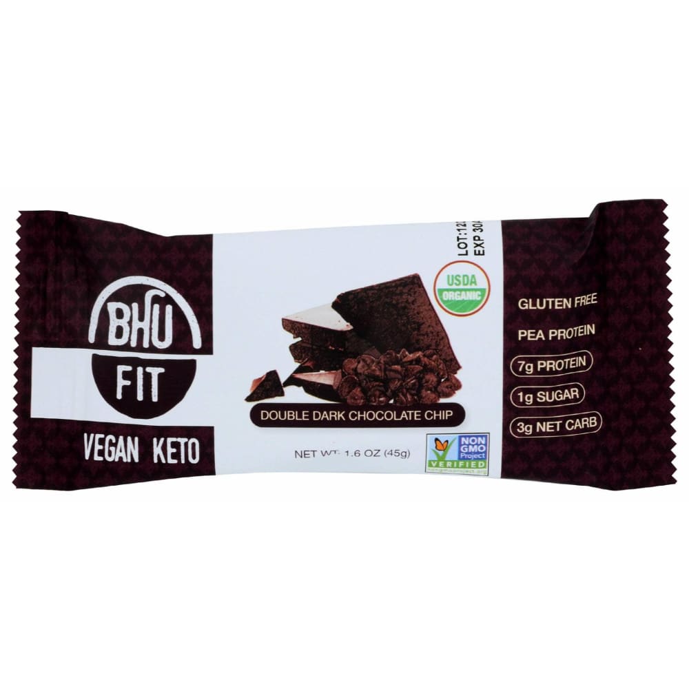 BHU FOODS Bhu Foods Bar Paleo Db Drk Choc Chp, 1.6 Oz