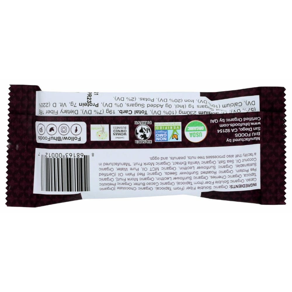 BHU FOODS Bhu Foods Bar Paleo Db Drk Choc Chp, 1.6 Oz