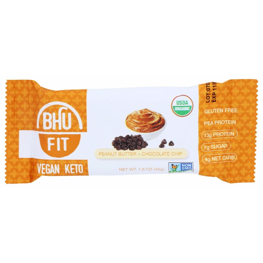 BHU FOODS Bhu Foods Bar Pb Choc Chip, 45 Gm