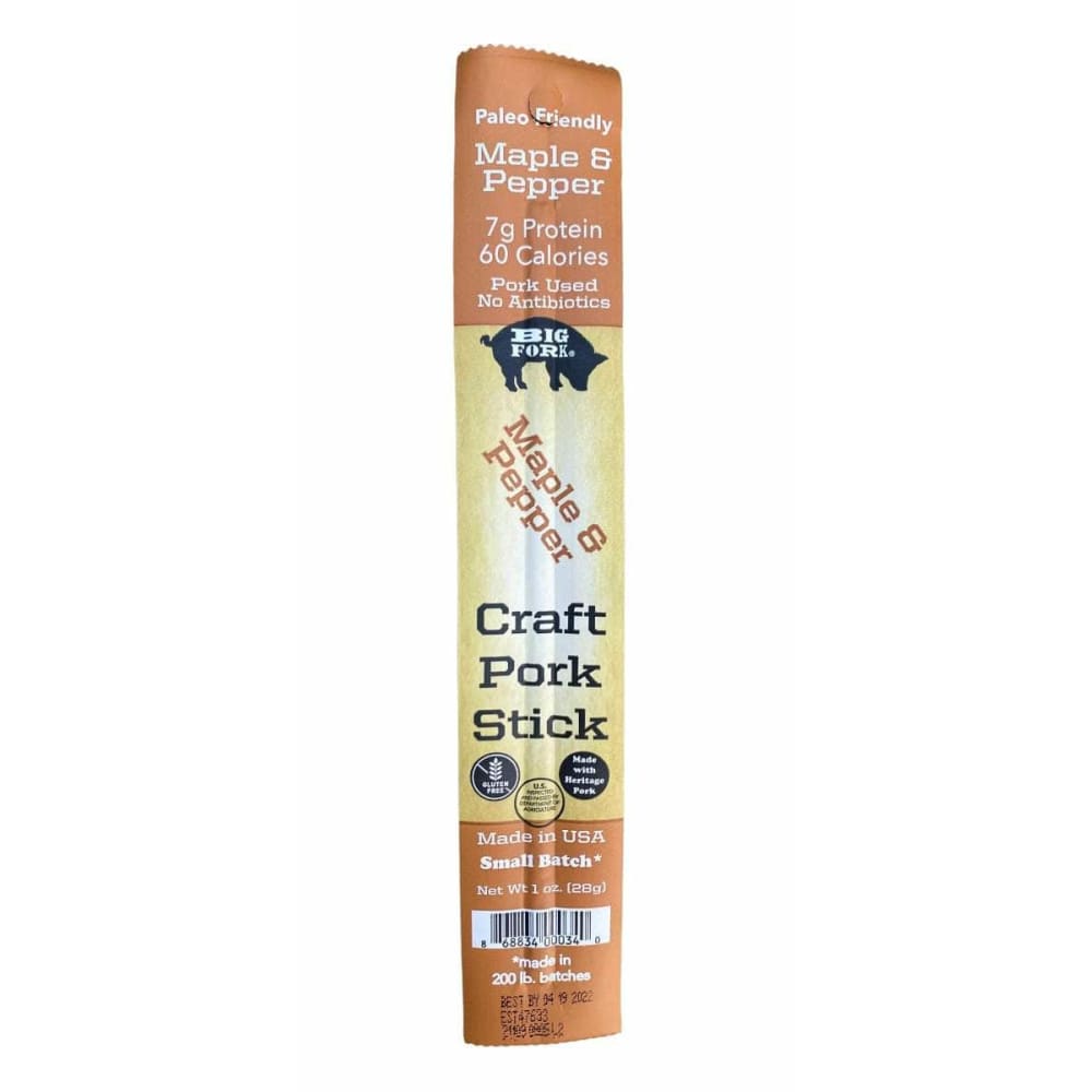 BIG FORK Big Fork Pork Snack Stick Maple, 1 Oz