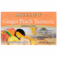 Bigelow Bigelow Ginger Peach Turmeric Herbal Tea, 0.98 oz