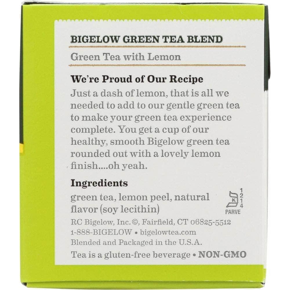 Bigelow Bigelow Green Tea With Lemon, 20 tea bags