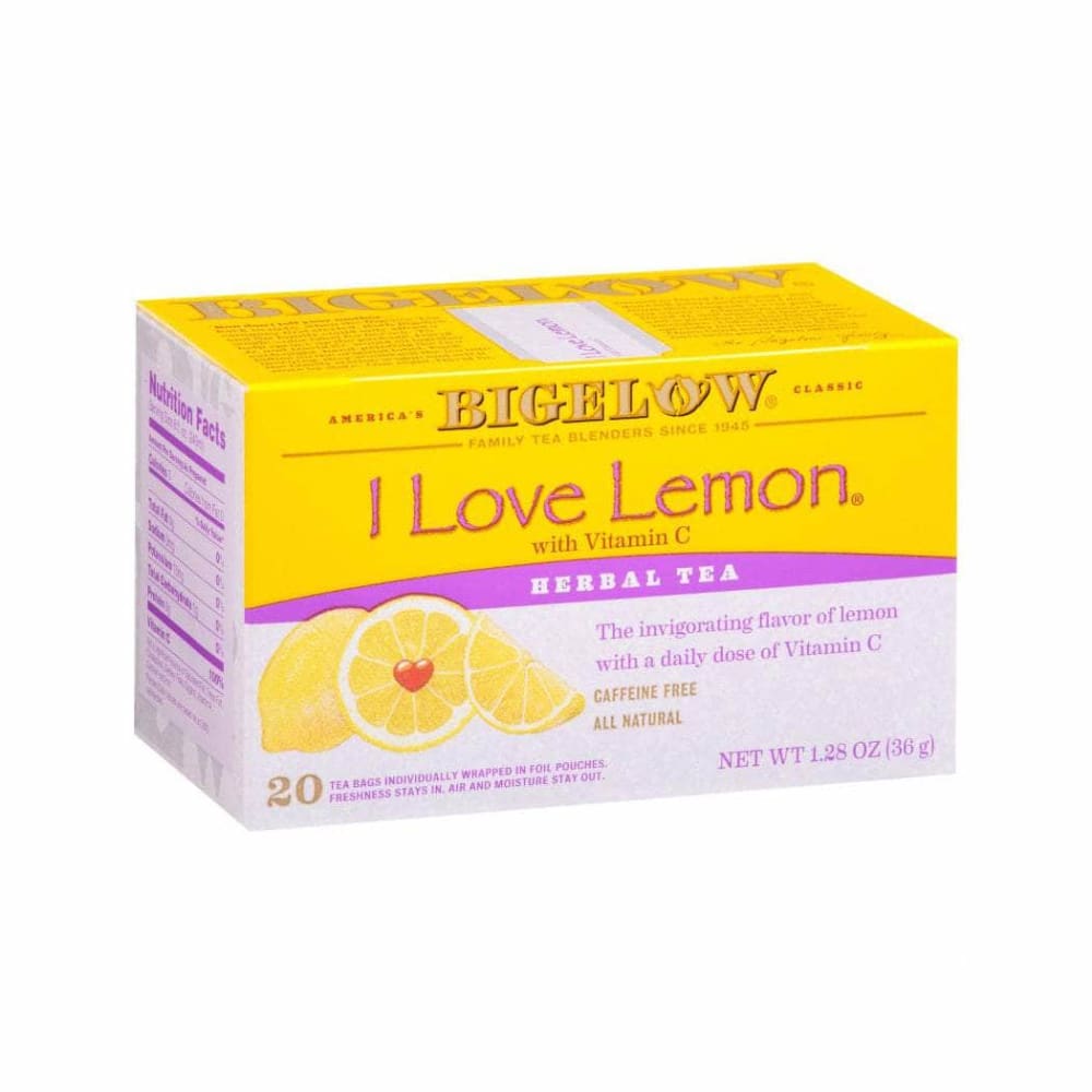 Bigelow Bigelow Herbal Tea Caffeine Free I Love Lemon, 20 Tea Bags