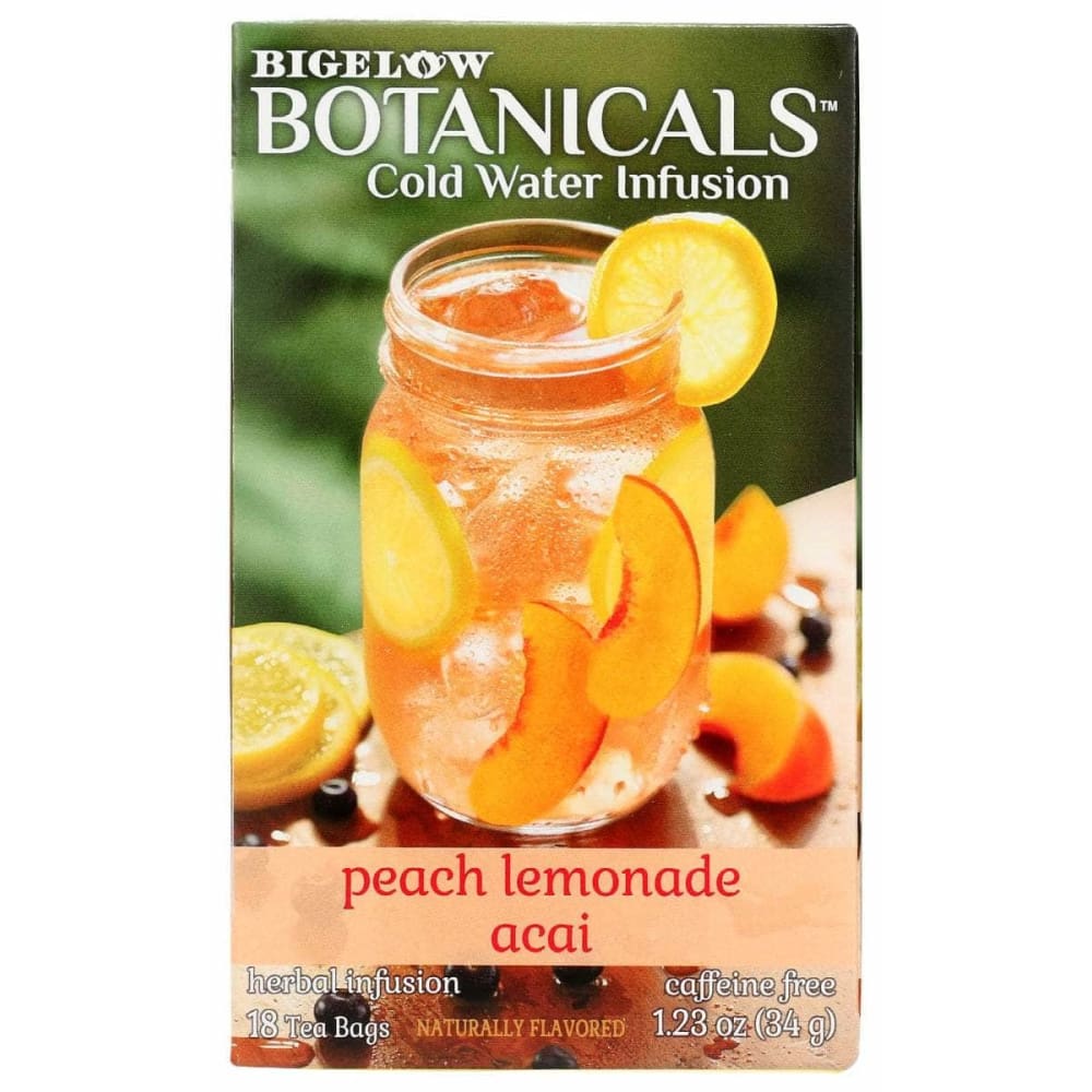 BIGELOW Grocery > Beverages > Coffee, Tea & Hot Cocoa BIGELOW: Peach Lemonade Acai 18 Teabags, 1.23 oz