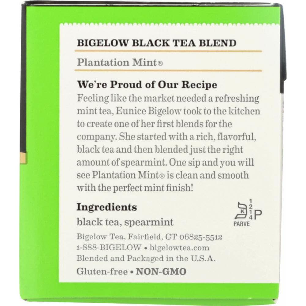 Bigelow Bigelow Tea Black Tea Plantation Mint, 20 tea bags