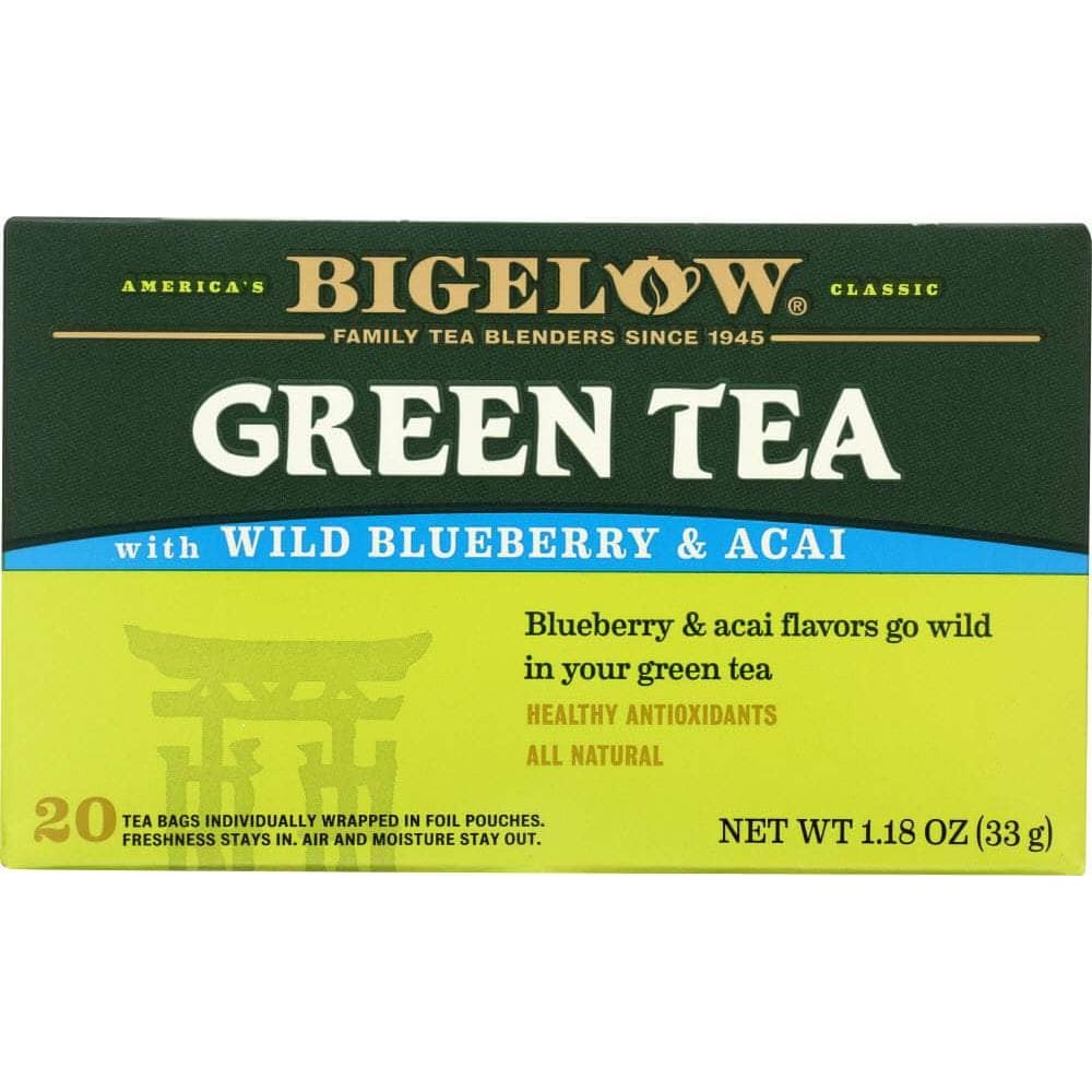 Bigelow Bigelow Tea Green Tea Wild Blueberry & Acai, 20 Tea Bags