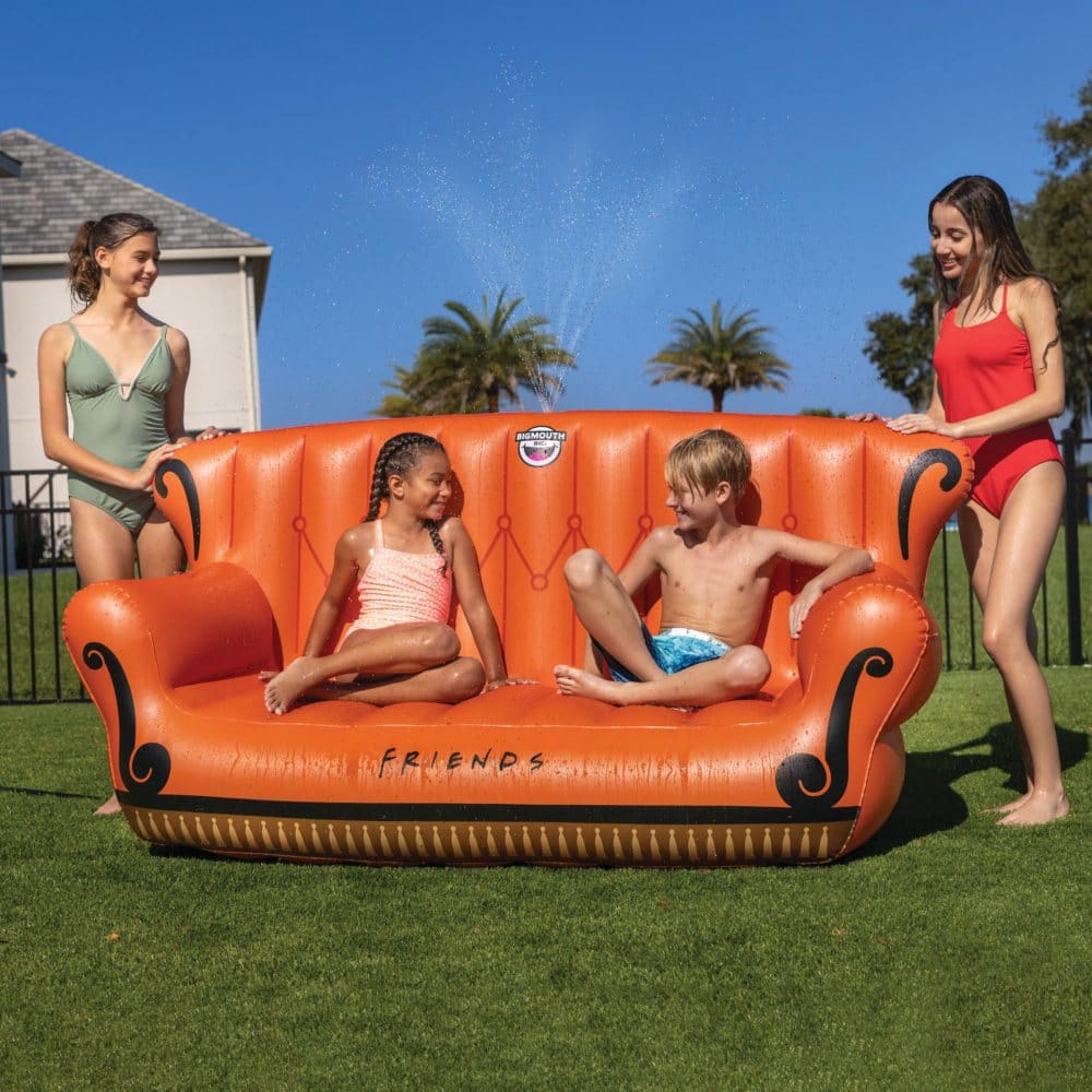 BigMouth Inc. Friends Couch Sprinkler Outdoor Inflatable Couch - Water Slides & Sprinklers - BigMouth