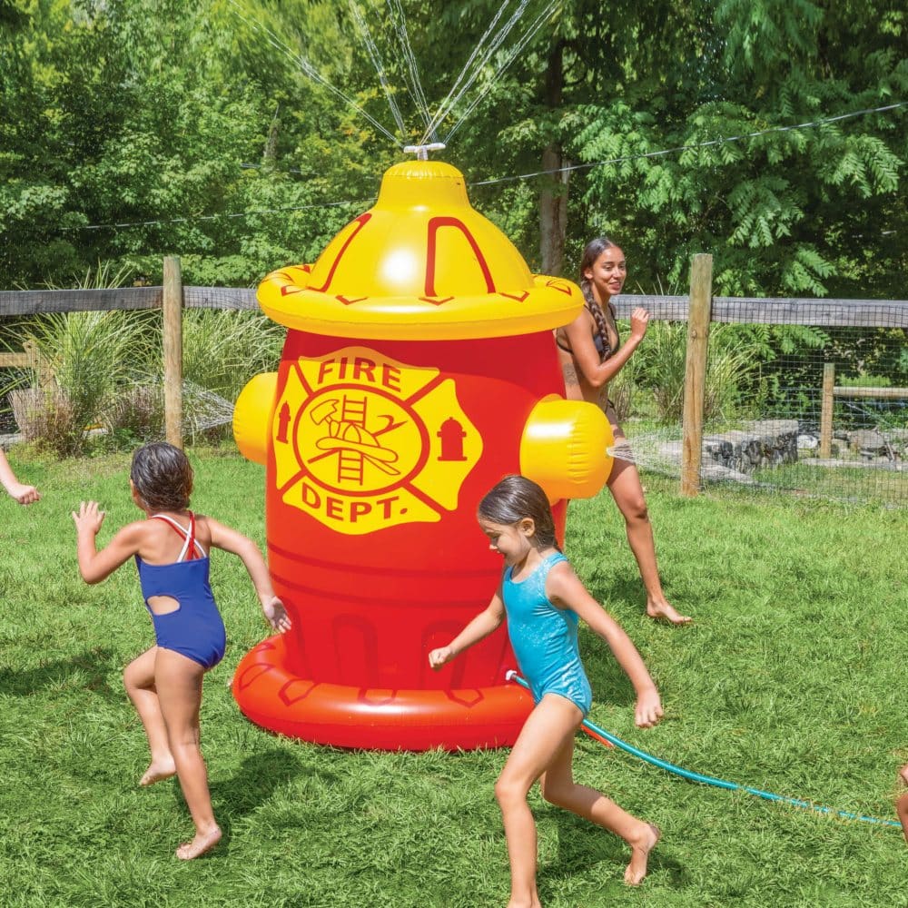 BigMouth Inc. Giant Inflatable Fire Hydrant Backyard Water Sprinkler - Water Slides & Sprinklers - BigMouth