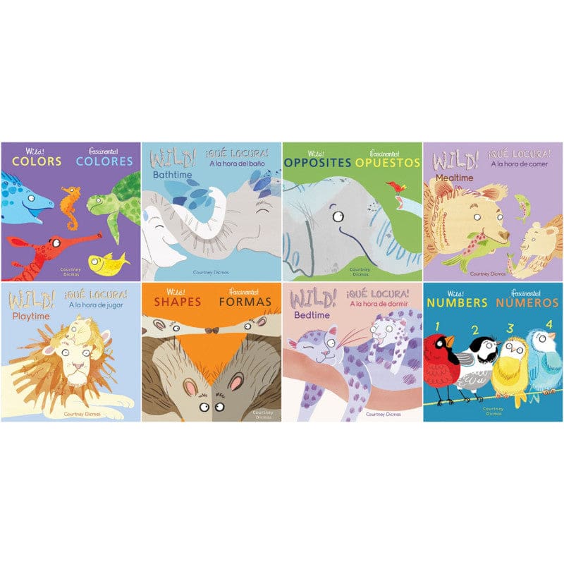Bilingual Wild Concepts Board Books Spanish English - Books - Childs Play Books