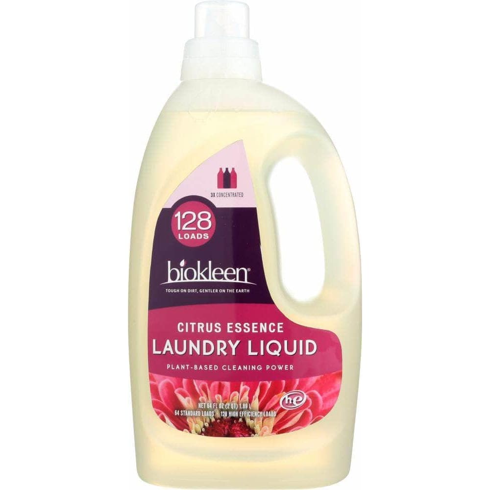 Biokleen Bio Kleen Laundry Liquid Citrus Essence, 64 oz