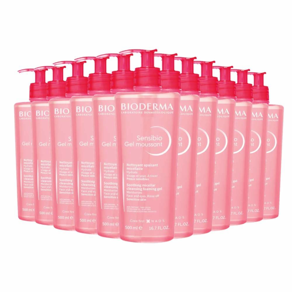 Bioderma Sensibio Foaming Gel Facial Cleanser 16.7 oz - 12 Pack - Foaming Gel - Bioderma