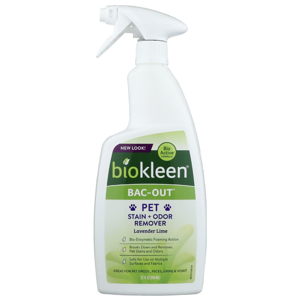 BIOKLEEN: Lavender Lime Bac-Out Pet Stain & Odor Remover Foaming Spray 32 fo - Pet > Pet Care - BIOKLEEN